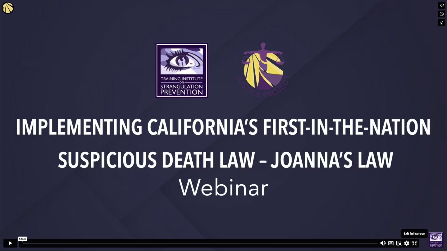 Training Institute on Strangulation Prevention